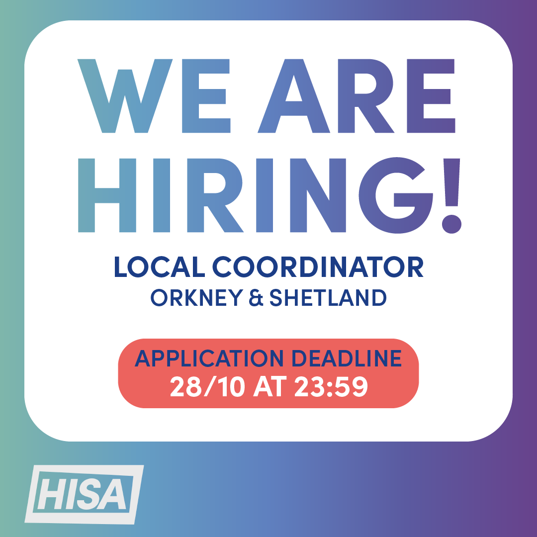 Your Students' Association (@teamhisa) on Twitter photo Interested in working for HISA full time?
We're recruiting for the Local Coordinator position in Orkney & Shetland!
Read more about the details of the position and apply here: hisa.uhi.ac.uk/news/article/6…
<a href="/uhi_orkney/">UHI Orkney</a> <a href="/uhishetland/">UHI Shetland</a> Interested in working for HISA full time?
We're recruiting for the Local Coordinator position in Orkney & Shetland!
Read more about the details of the position and apply here: hisa.uhi.ac.uk/news/article/6…
<a href="/uhi_orkney/">UHI Orkney</a> <a href="/uhishetland/">UHI Shetland</a>