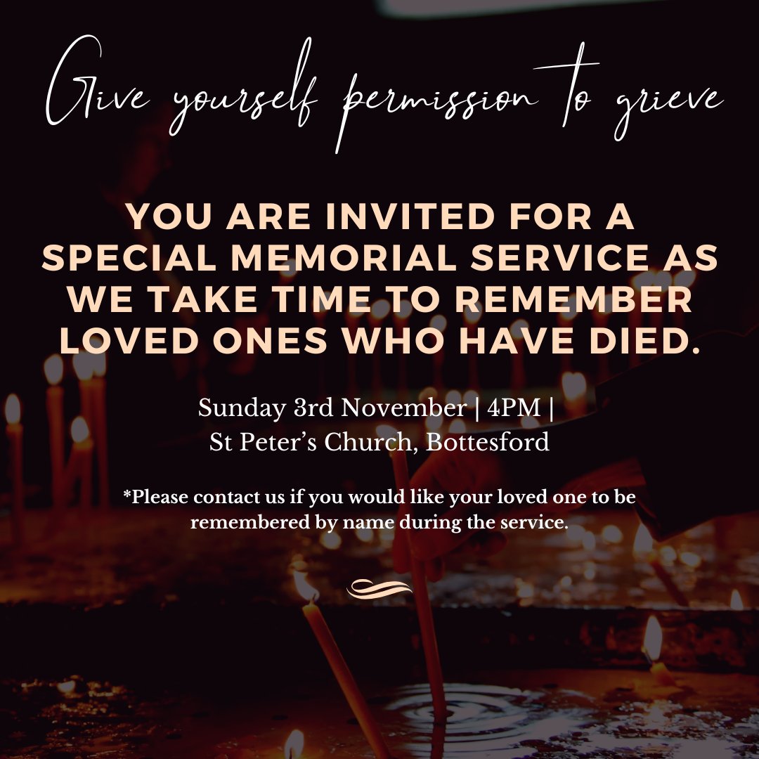 Are you still grieving over the death of a loved one? A beautiful part of our ministry is walking with people as they lay their loved ones to rest. The service is open to everyone for healing and rest through peace and remembrance.