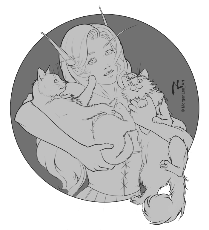 Sketch for@_Silberphoenix_ 💞#worldofwarcraft #Commission #wow #commissionart #originalcharacter #artistsontwitter #characterillustration #roleplay #roleplayer