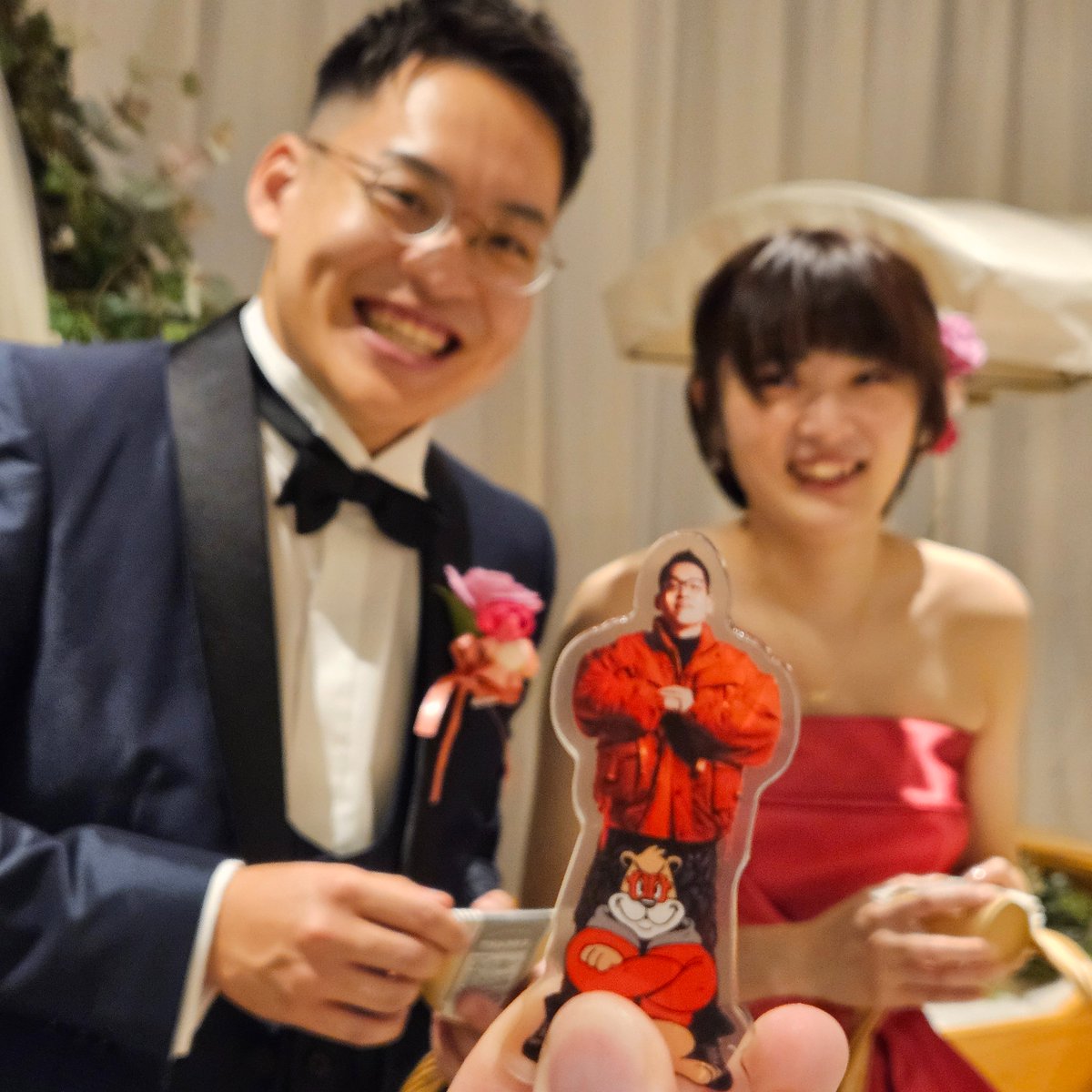 バンビー、結婚だよ。