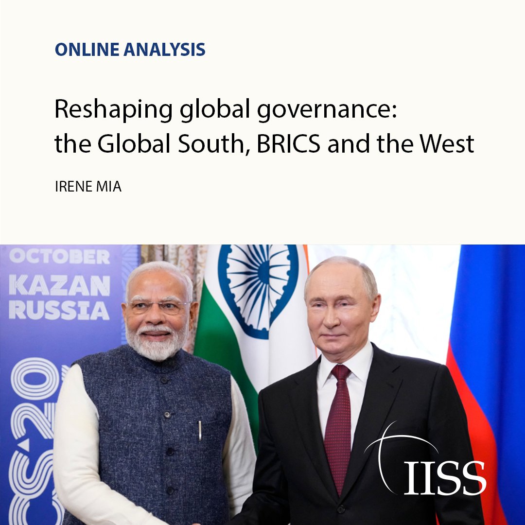 As the world moves towards multipolarity, more countries are aligning with China (at least economically), often at the expense of the US and the West.

<a href="/_IreneMia/">_IreneMia</a> explains the BRICS’ resilience in the context of current geopolitical shifts.

Read more. go.iiss.org/3YiVxeZ