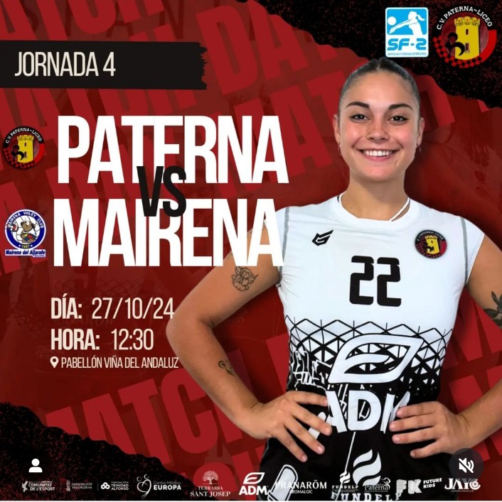 SUPERLIGA 🇪🇸💙

Nuestras #Guerreras se desplazan hoy a PATERNA (Valencia) con ganas de traerse para #mairenadelaljarafe otros 3 puntos!! Vamos chicas!! 💪

AFICIÓN 🗣️Aquí puedes verlo! 📺👇

m.youtube.com/watch?v=D3wry8…

<a href="/MairenaAljarafe/">Mairena del Aljarafe</a>

#mairena #paterna #valencia
<a href="/DeporteAND/">Andalucía es Deporte</a>