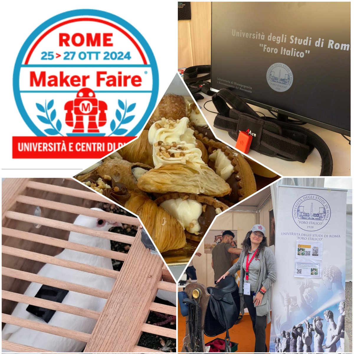 A great (Italian) lab can be seen into small things: lab members visiting our stand at a Faire carrying pastries for "makers"