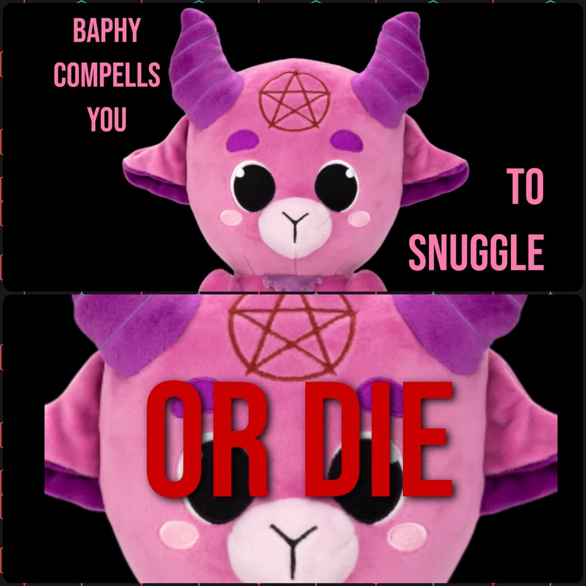 SpeedOfTheEarth's tweet image. youtu.be/x9s-cm_cdDg?t=…
↓
BaphyThreat-Meme_EmmaThorne-YT_10.24.jpg
#EmmaThorne #Baphy #Baphomet #Paganism #pagan #Satanism #Demon #Atheism #Halloween #Snuggle #plushie #Threat