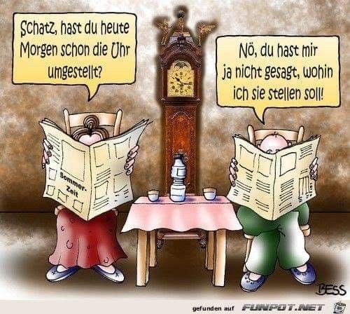 Guten Morgen alle zusammen, seid ihr alle gut in der Winterzeit angekommen?