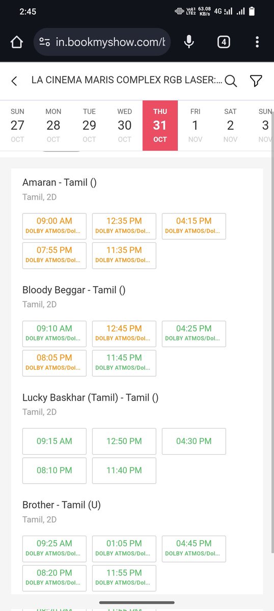 anasdir46's tweet photo. #Amaran Booking Open Aanathumey Semaya Full Aaguthu Ennapa .... Leo , Jailer Release appo ticket ilalam Kasta patta maari Sk movie kkum nadakkuthu in Trichy 2 hours thaan Aachu Open panni 🫣🔥💥❤️‍🔥 https://t.co/VFpVoFY0LT