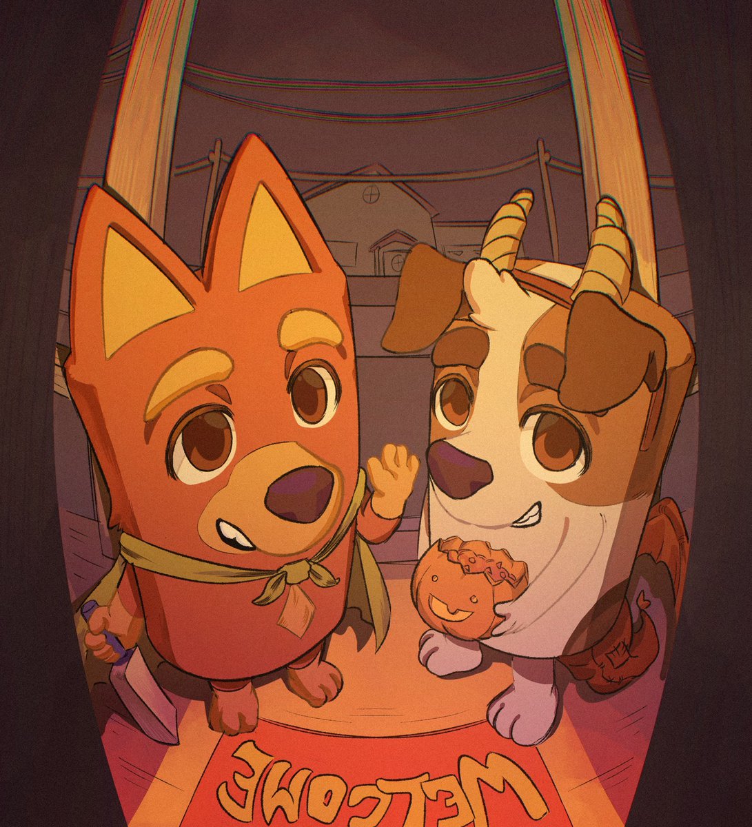 fukuto_tran's tweet photo. "Trick or treat!!"π
#JackandRusty #Blueytwt https://t.co/elv0cPrLfc