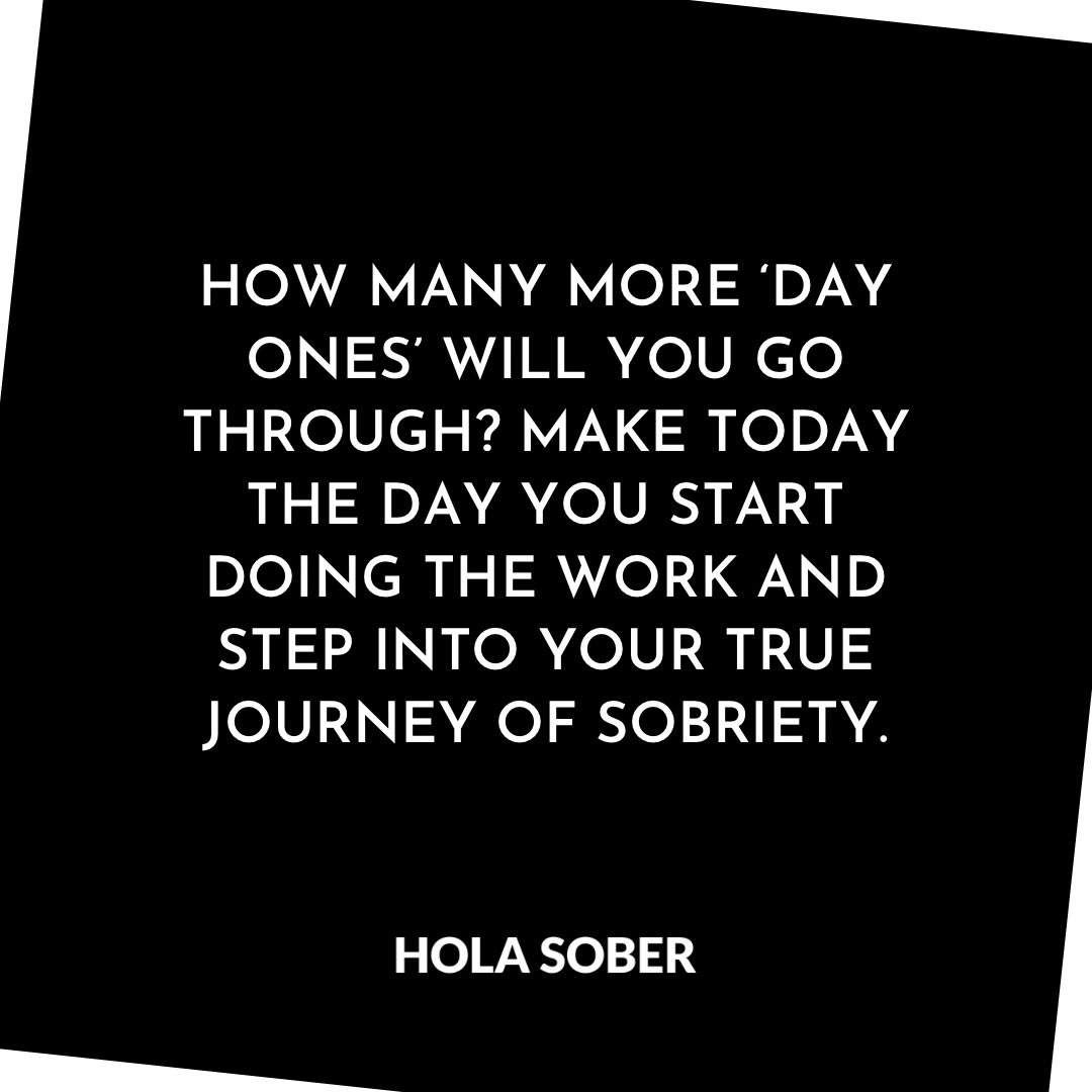 Stuck in ‘day ones’? There’s no perfect time to get sober. Ask yourself—how much do you really want this? Take a look at Hola Sober. What have you got to lose? #odaat #linkinbio #RecoveryPosse