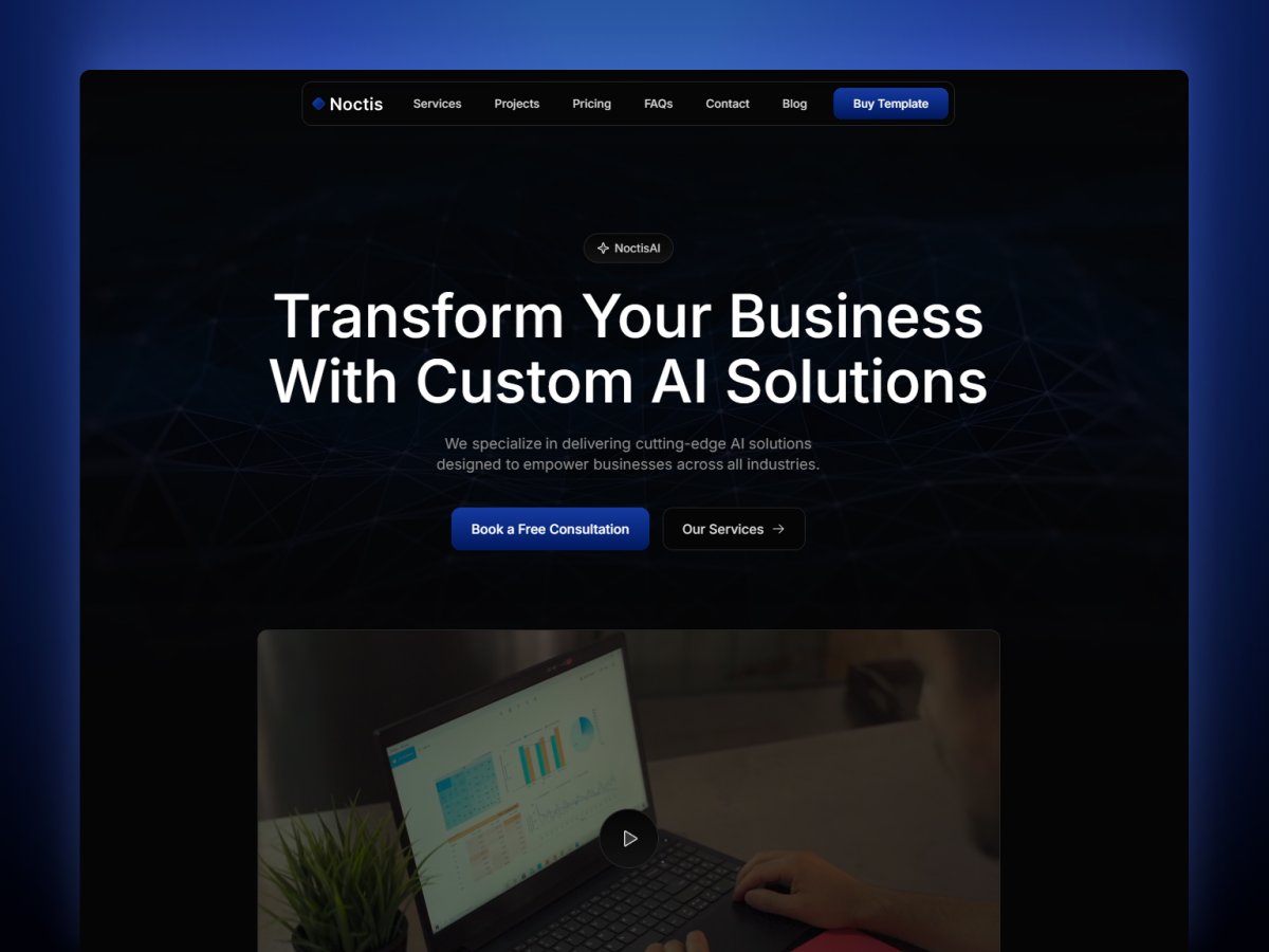 ✨ Another template is live on <a href="/framer/">Framer</a> marketplace!

Noctis is modern template for launching AI automation and marketing agencies.

➜ Preview: noctis.framer.ai

➜ Get it here: framer.com/marketplace/te…