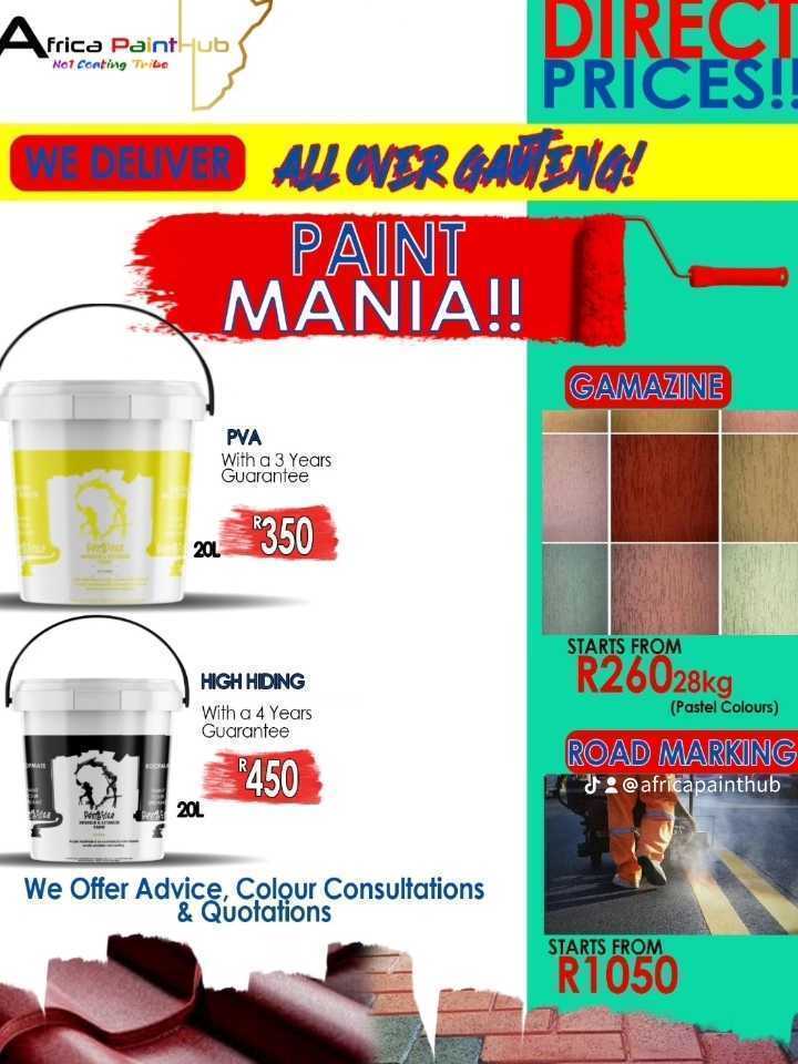 Africa Painthub has an inspiring journey from its humble beginnings to becoming a notable player in the paint industry in South Africa. Founded by young Black  professionals in Tshwane.

#foya2024AFRICA | Floyd | EFF | GNU | #SAFTAs18 | Barca