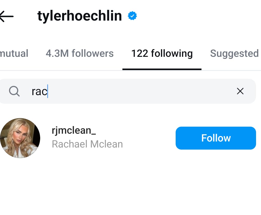 PSDATA: They're accusing them because Tyler is following both on Instagram after Renee unfollowed him and his whole family