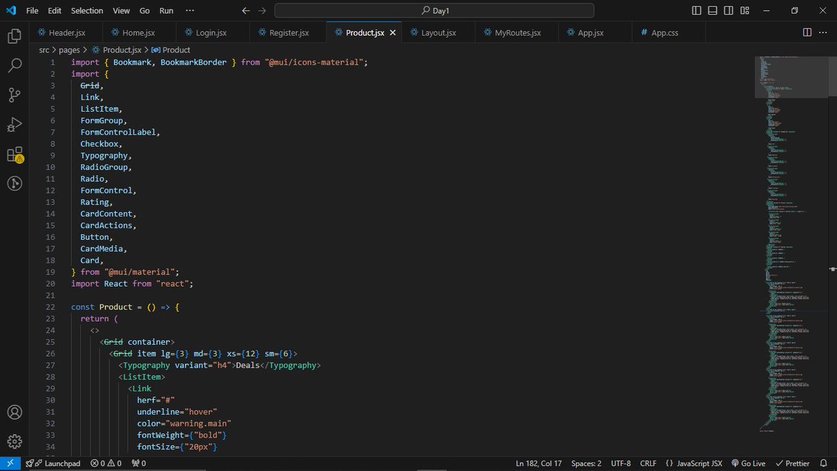 #LUD25
Today, I created this page using Material UI for practice purposes. #LearningUtsav #FestivalOfLearning <a href="/learning_utsav/">Learning Utsav</a>