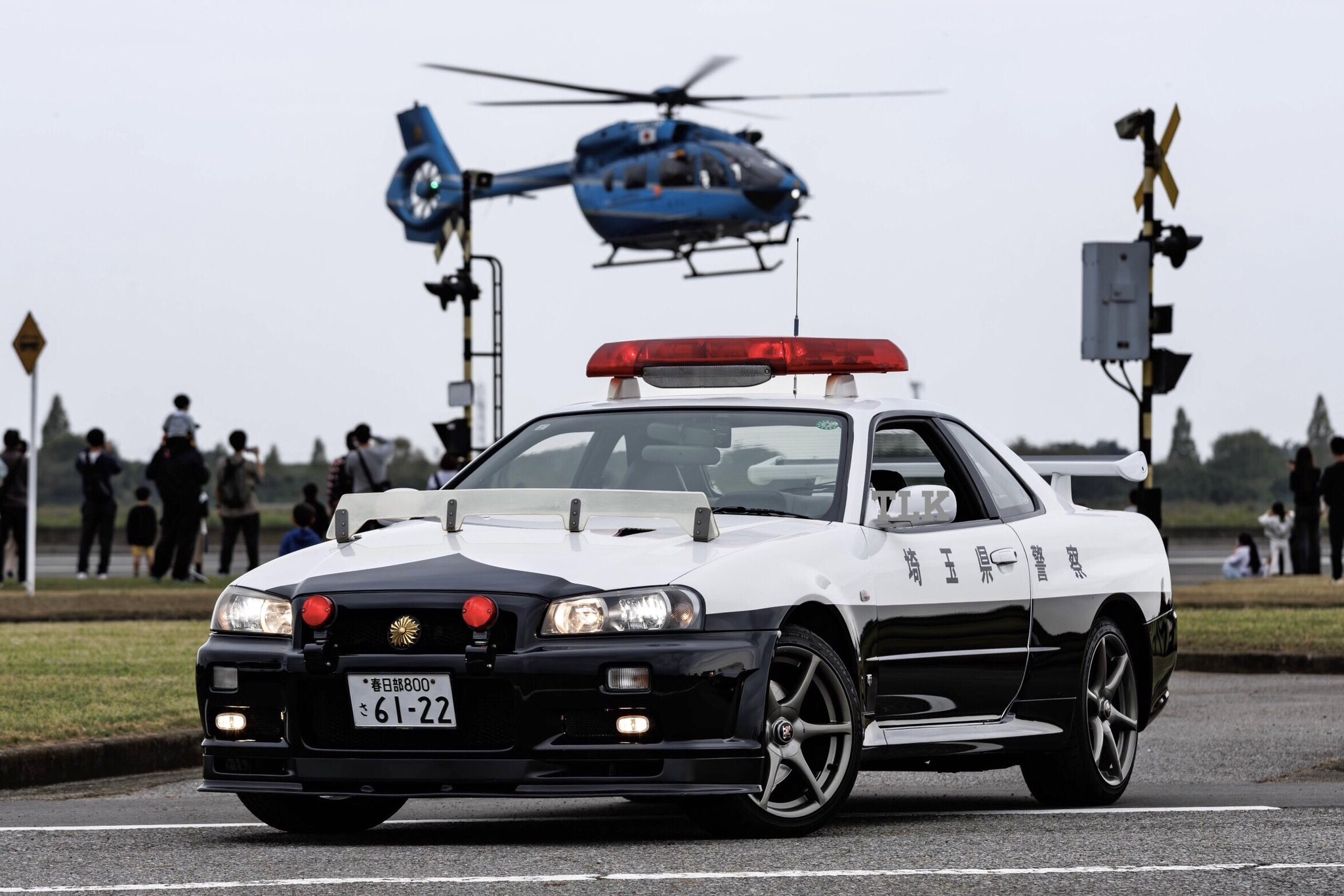 スカイラインGT-R埼玉県警高速機動隊 埼玉県警パトカーがズラリ「けいさつ車両展」にスカイラインGT-R