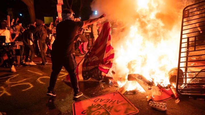 FmrRepMTG's tweet photo. The Democrats are calling Trump a fascists for very specific reasons.

1. They know he’s winning and they are terrified of losing power.

2. They are giving a loud dog whistle to their lawless ground troops, Antifa, calling them to prepare for riots when Trump wins.

Democrats are the party of violence.