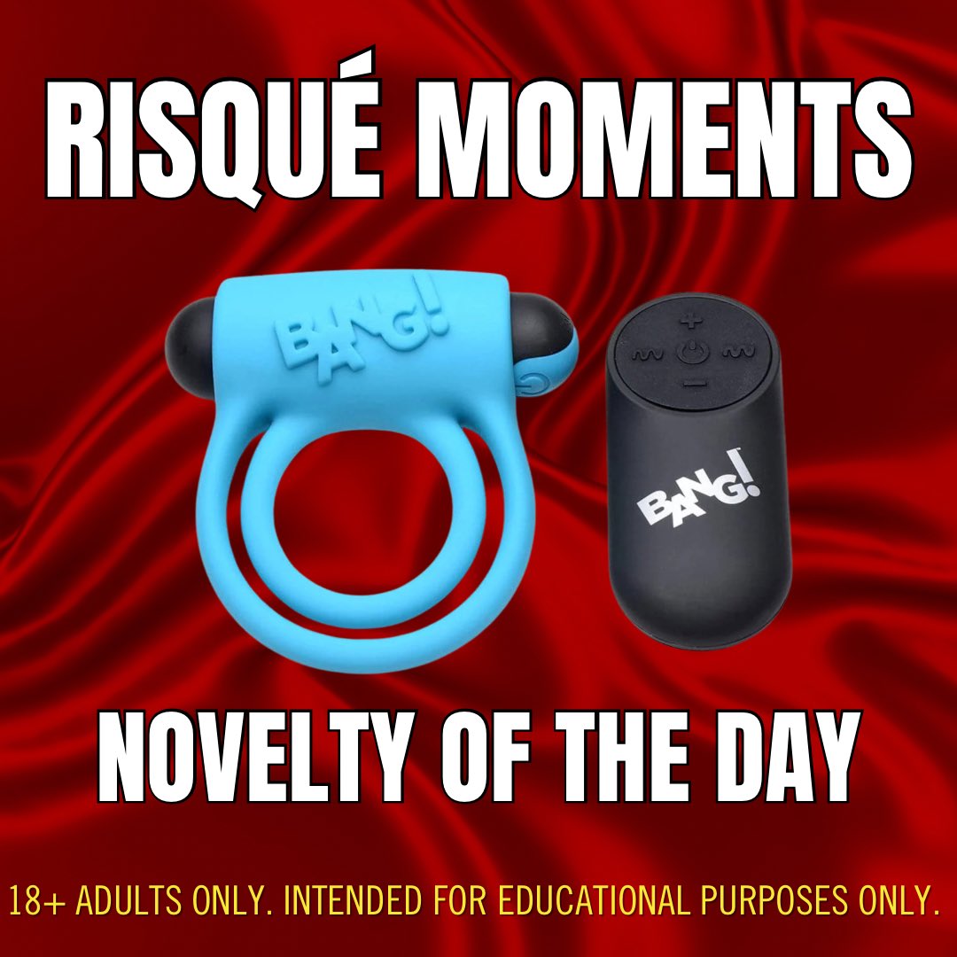 RIsqueDavis's tweet photo. Bang! has a powerful built-in vibrator that buzzes your shaft and your lover with 28 vibration settings. The snug-fitting inner ring wraps around your shaft to boost your size and keep you hard.

#risquemomentsdavis #risquedavis #risquemomentslife #noveltyoftheday https://t.co/lf5CKtAu0W