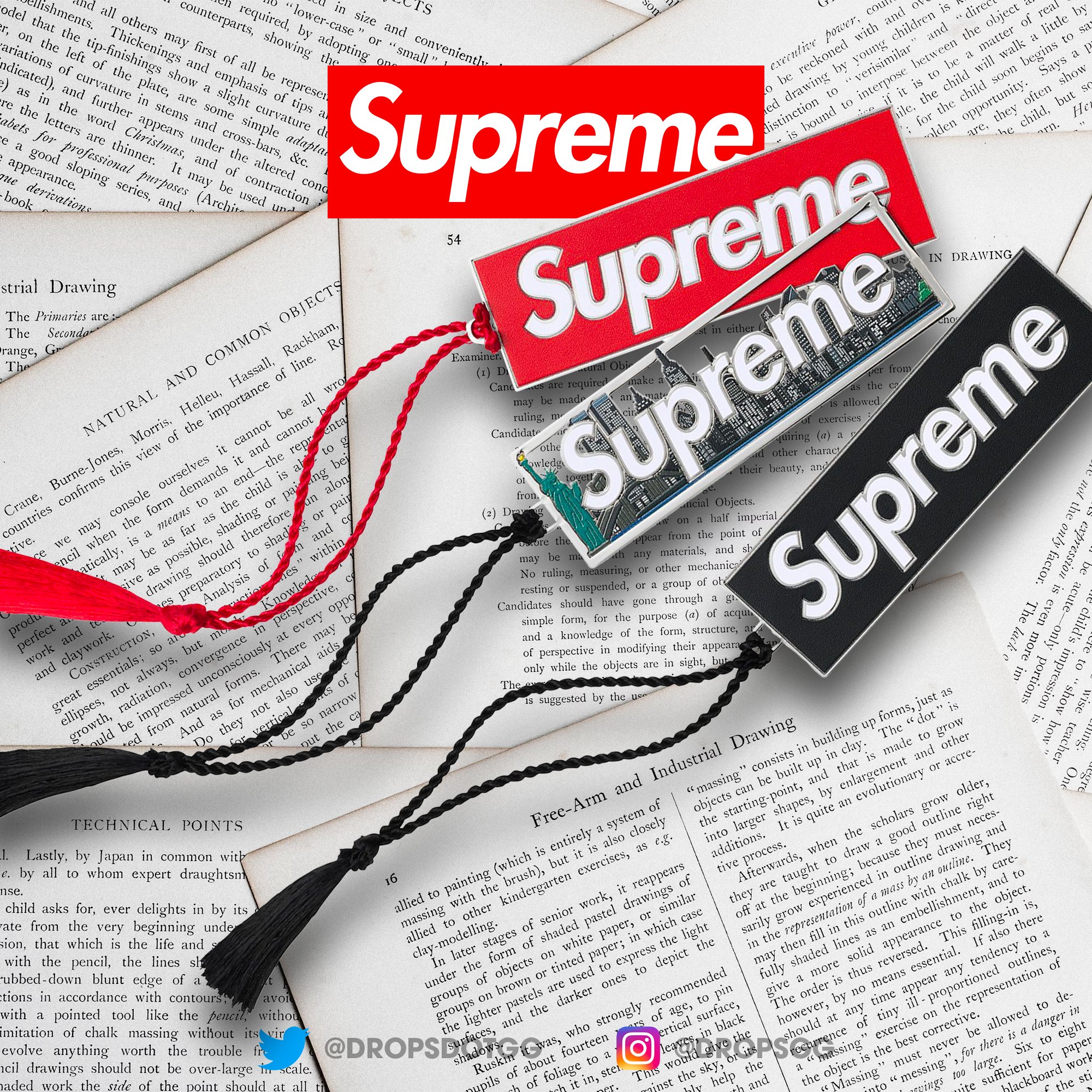 Supreme David Howell & Co Metal Bookmark