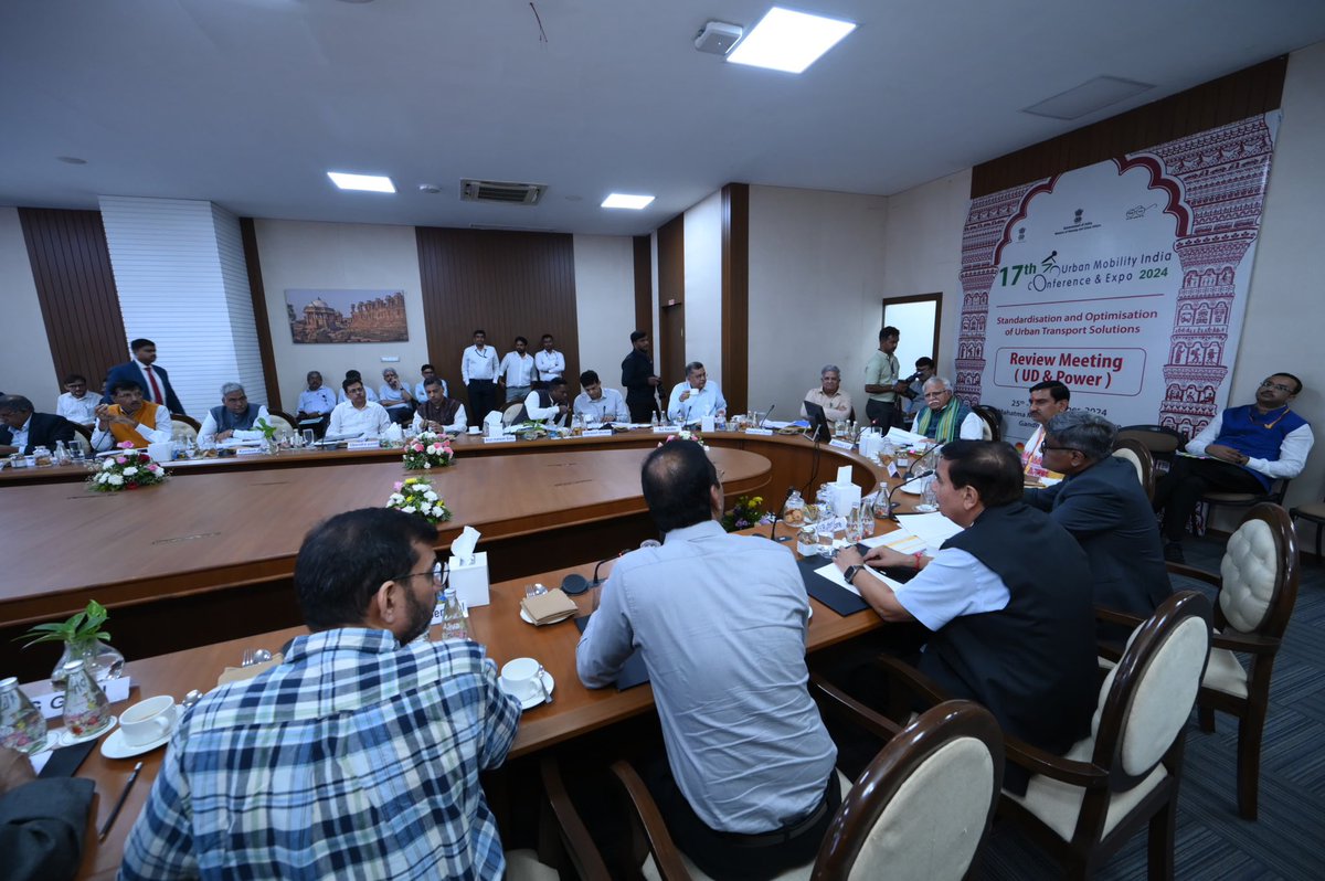 Ministry of Housing and Urban Affairs (@mohua_india) on Twitter photo Shri <a href="/mlkhattar/">Manohar Lal</a>, Hon’ble Minister of Housing & Urban Affairs and Power, reviewed progress in Gandhinagar with Gujarat officials, including Shri Kanubhai Desai, Hon’ble Minister of Finance, Energy, and Petrochemicals. Shri <a href="/mlkhattar/">Manohar Lal</a>, Hon’ble Minister of Housing & Urban Affairs and Power, reviewed progress in Gandhinagar with Gujarat officials, including Shri Kanubhai Desai, Hon’ble Minister of Finance, Energy, and Petrochemicals.