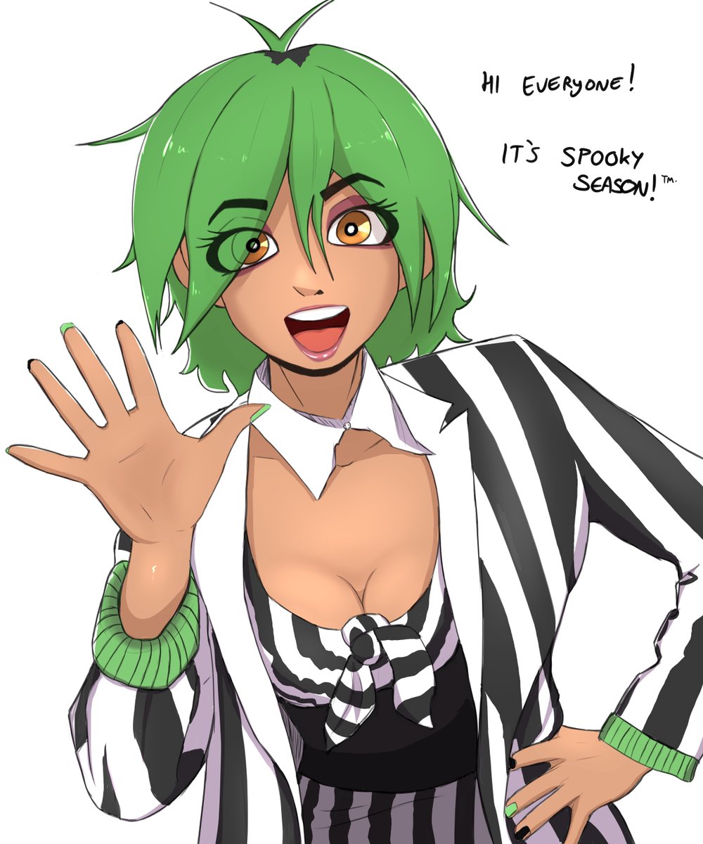 coraconscious's tweet photo. The juice is loose! Show me your OCs in halloween outfits!
.
.
.
 #OC #manga #comic #drawing #feelfreecomment #coraconscious #halloween #Halloweenart #beetlejuice #BeetlejuiceBeetlejuice #ochalloween #fanart https://t.co/UjVH3cX4e4