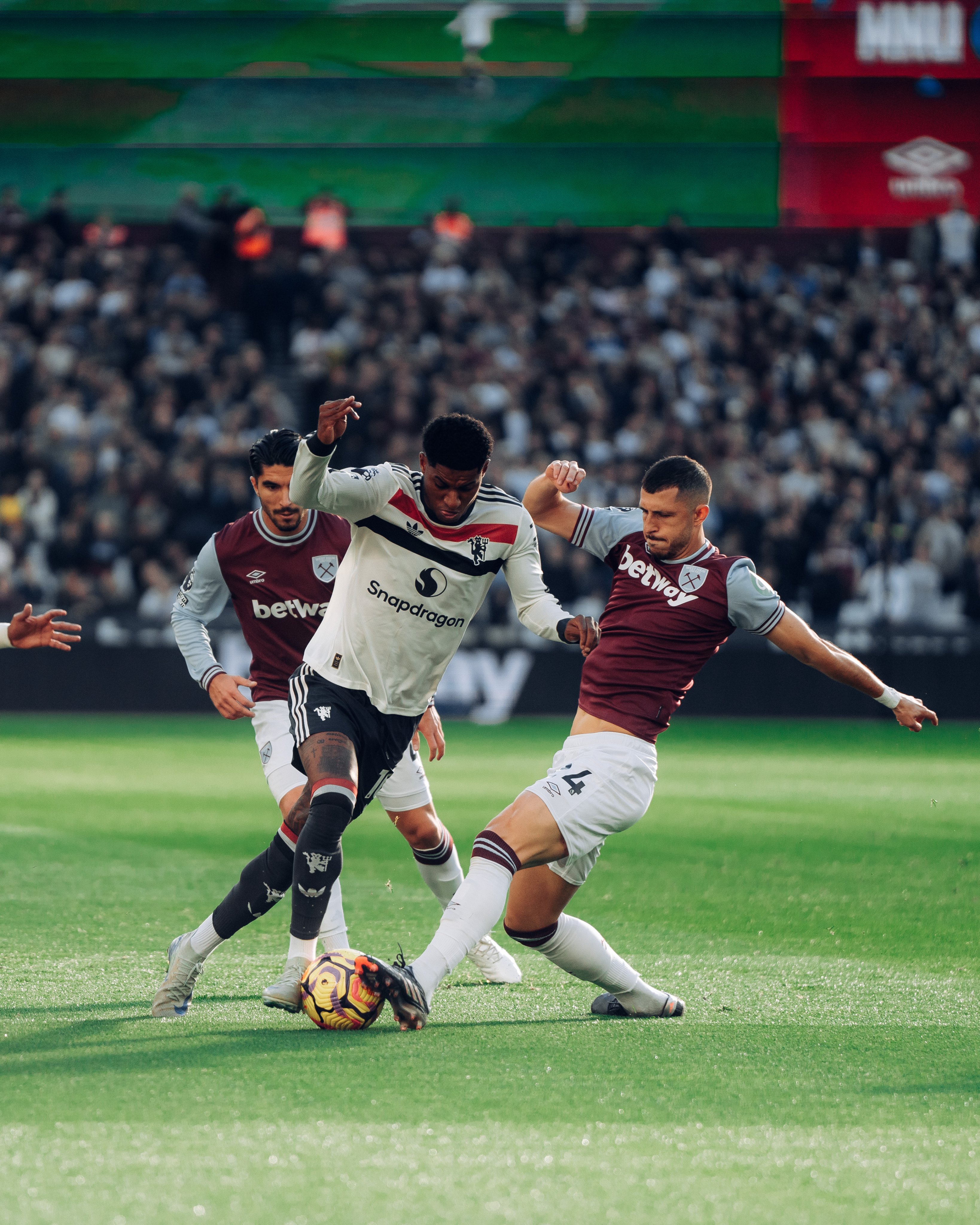 Marcus Rashford in action.