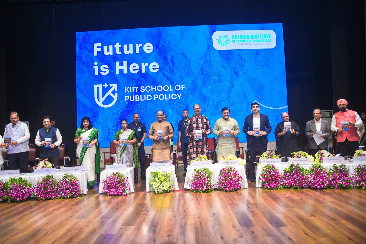 KVSinghDeo1's tweet photo. Honored to be among the distinguished guests at the inauguration of the KIIT School of Public Policy, with the esteemed Shri Om Birla, Honorable Speaker of Lok Sabha, as the Chief Guest. This remarkable collaboration with the United Nations System Staff College and the Indian Council of World Affairs sets a new benchmark in public policy education, research, and advocacy, both in India and beyond. Sharing this moment with notable figures such as Honorable Speaker of Odisha Legislative Assembly Smt Surama Padhy, Minister of Law, Works, and Excise Government of Odisha Shri Prithviraj Harichandan, MP Bhubaneswar Smt Aparajita Sarangi, H.E. Otto Sonnenholzner, former Vice President of Ecuador, Dr. Jafar Javan, Director of UNSSC College, Turin Italy, Padmashree Dr. Chandra Prakash Dwivedi, and others. Together, we're forging the future of public policy. 

@om_birla
@achyuta_samanta 
@suramapadhybjp 
@PrithivirajBJP 
@Aparajitasarang 

#KIITPublicPolicy #Odisha #PublicPolicy #Education #Research #Advocacy #deputycm #Odisha #kanakvardhansinghdeo #mla #patnagarh #bolangir #bjpgovernment
