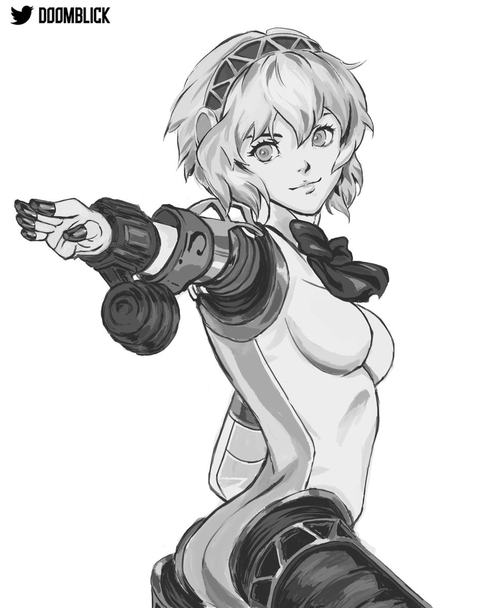 doomblick's tweet photo. #arttrober2024 Day 24 Aigis From Persona 3 https://t.co/ZBDR0q3Z80