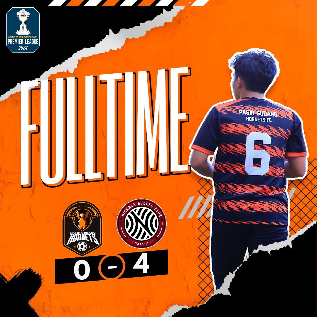 pghornetsfc's tweet photo. Keris Emas Community Premier League

Full Time
Pasir Gudang Hornets FC 0-4 Niskala SC

Not our best performance. Comeback stronger boys! 

#HalaHornets https://t.co/Yl0HsjnE1e