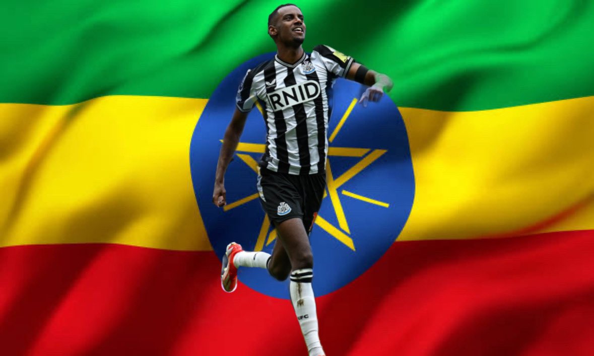 While neighboring countries like #Eritrea(🤣), #Somalia and #Egypt work day and night to see Ethiopia fall and burn, our people continue to shine at the grandest of stages! From rural northern Ethiopia to the best league in the world, ladies and gentlemen Isak! 
ISAK IS BACKKKK