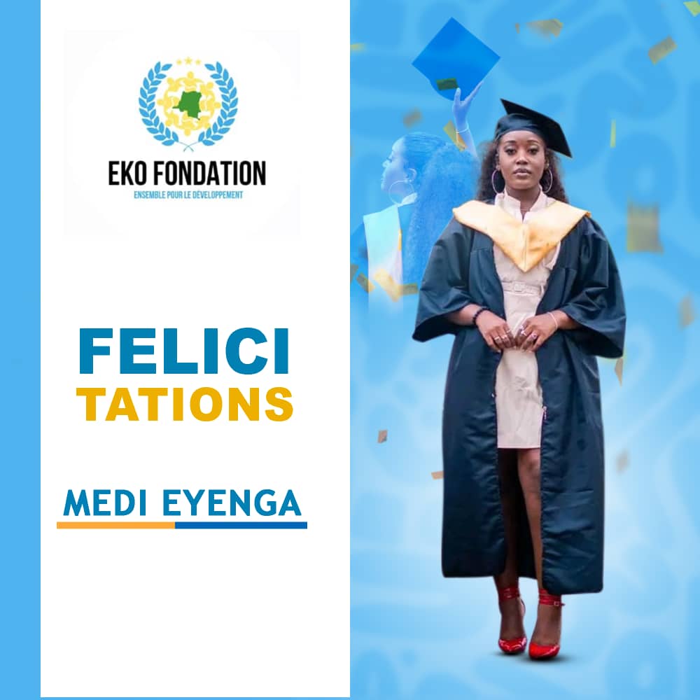 EkoFondation's tweet photo. Sincères félicitations à notre chargée de finances, Mme MEDI Eyenga pour l'obtention de son Master en économie du développement.

Bon vent ✅ https://t.co/oWbsnS8XBi