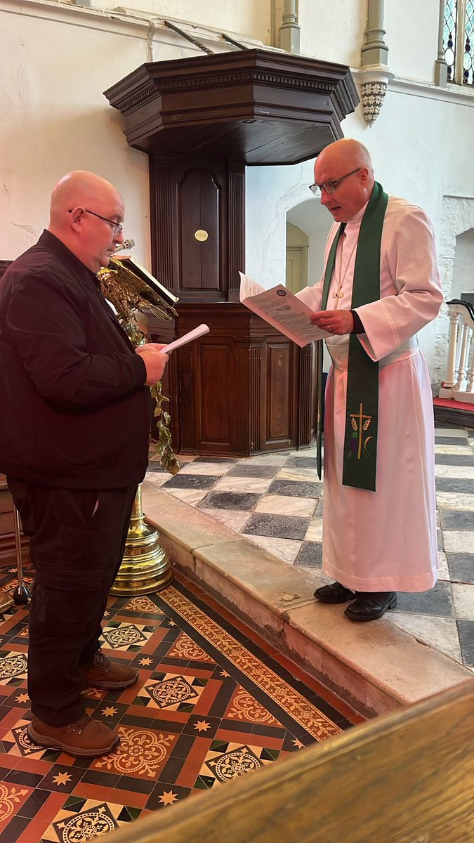 Today, at a service in St Carthage’s Cathedral in Lismore, I licensed and commissioned Ross Barrett for pioneer ministry in that parish. I wish him every blessing as he starts the training course under <a href="/robdjones/">Rob Jones</a> which will guide and support him in this work. @CofIcfo