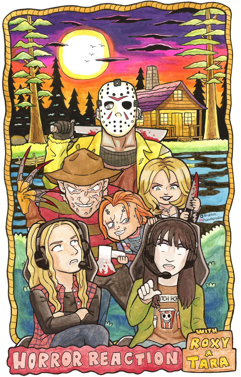 Sandika Rakhim (@rakhim_) on Twitter photo Halloween is gotten close! Perfect time to update the previously fan art of Roxy and Tara, adding Jason Voorhees with Crystal Lake as background. Happy Halloween <a href="/TheTaraErickson/">Tara Erickson</a> <a href="/roxystriar/">Roxy Striar</a> <a href="/TheReelRejects/">The Reel Rejects</a>! #fanart #horror #reelrejects Halloween is gotten close! Perfect time to update the previously fan art of Roxy and Tara, adding Jason Voorhees with Crystal Lake as background. Happy Halloween <a href="/TheTaraErickson/">Tara Erickson</a> <a href="/roxystriar/">Roxy Striar</a> <a href="/TheReelRejects/">The Reel Rejects</a>! #fanart #horror #reelrejects