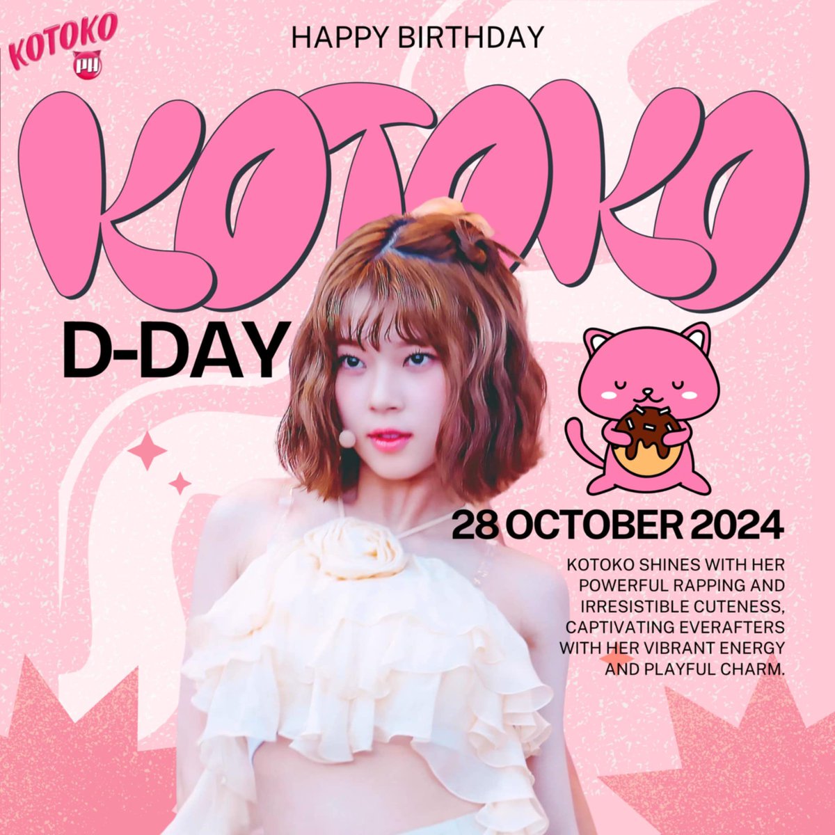 KOTOKO_PH's tweet photo. In a few minutes, it's Kotoko’s birthday! Share your wishes for her here in X and on Weverse Fan Letters.

As for the last birthday mission, please Quote or Post a screenshot with the hashtag.

#Hello_KotoKitty_17thBD #HAPPY_KOTOKO_DAY #CatTokoHappy17thDay #KOTOKO #코토코 #コトコ https://t.co/Ws5btJC0ls