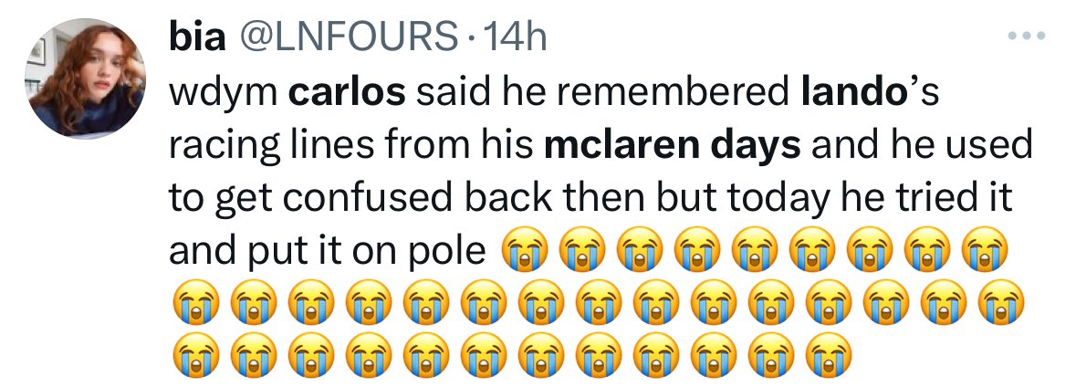 4maxtermind's tweet photo. Oh lando the Goat you are 🙏🏻🤧 https://t.co/0ySytf3hsI