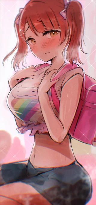 (『子供っぽい歩夢のこと好きだから…』の落描きです)