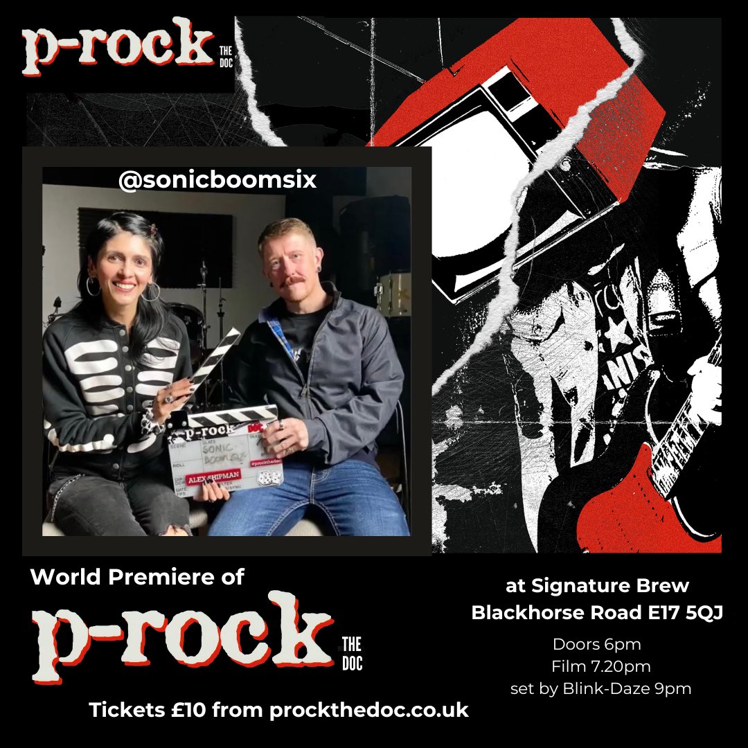 P-Rock The Doc premiere on November 28th featuring interviews with the founders of the channel, the fans &amp; the bands including the mighty <a href="/sonicboomsix/">Sonic Boom Six 🎧💥6️⃣</a> who, like many others gave up their time to be interviewed. More info at prockthedoc.co.uk. #prockthedoc #sonicboomsix