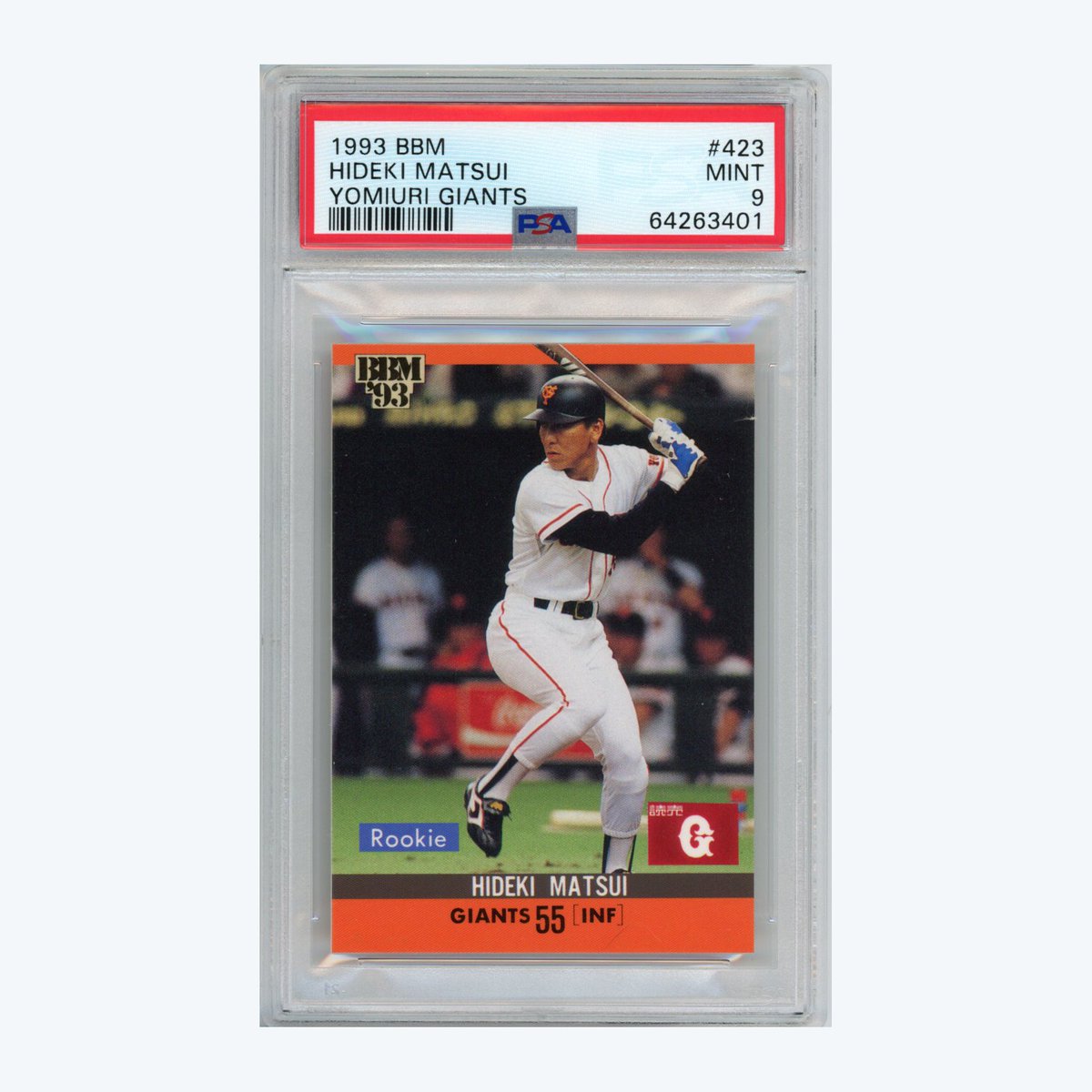 PSA 9】1993 BBM 松井秀喜 RC 気取っ ルーキーカード #423