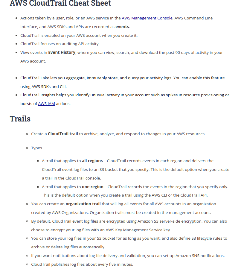 Shubham_ofcl's tweet photo. #LUD25
AWS CloudTrail today, Covered key features: trail types, event monitoring (management, data, insights), S3 storage &amp; encryption options. Its logs enable detailed tracking of AWS account activity—an essential for auditing and security.
#LearningUtsav #FestivalOfLearning https://t.co/uz6wKRwwHc