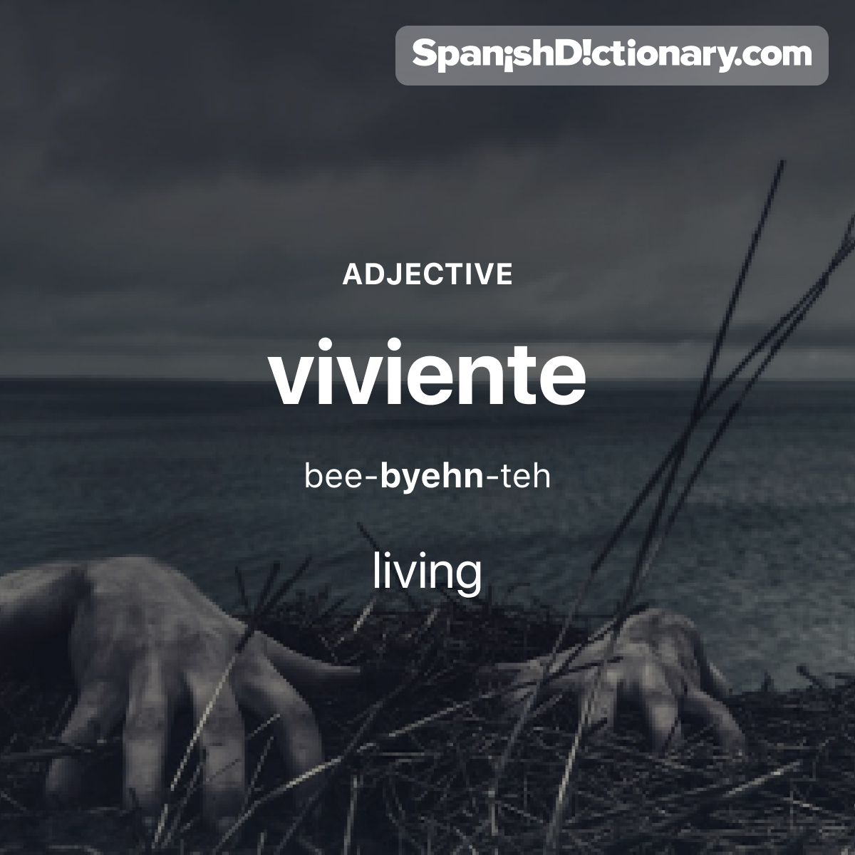 SpanishDict's tweet photo. Today's #WordOfTheDay is "viviente." 🧟♀️🧟 For example: ¡Nos está persiguiendo un ejército de muertos vivientes! - We are being chased by an army of the living dead!
.
.
.
#EstudiaEspañol #StudySpanish #AprendeEspañol #LearnSpanish #Español #Spanish #PalabraDelDia #viviente https://t.co/DhAZOkAfoK
