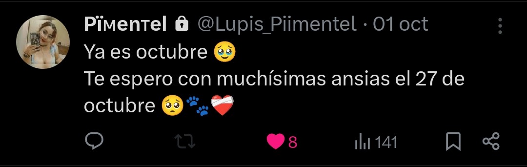 mickemoran's tweet photo. @Lupis_Piimentel es hoy.... https://t.co/QHFd0JLYpd