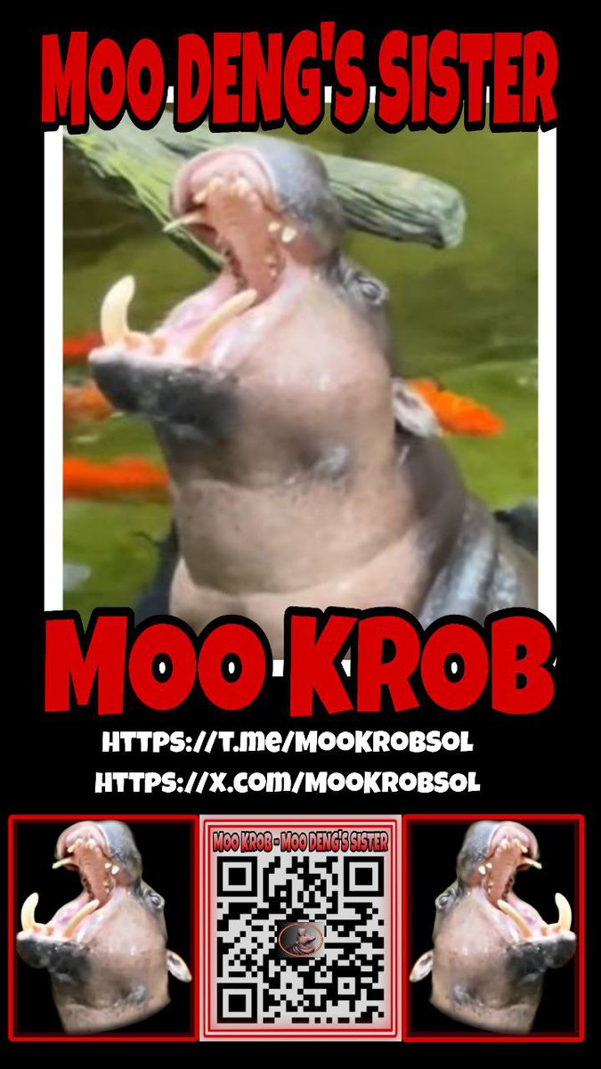 karamoutiss's tweet photo. @MooDengSOL @binance We are amazed about our little sister #moodneg.. 🚀
Help us make famous #mookrob also.. 💎
Lets build #mookrobCTO from the absolute bottom..⬇️
Trust the hype #moofamily create.. 🦛
And catch a lifetime oportunity.. 🤩
1sol =1% no brainer 🤯 
@MooKrobSOL https://t.co/DmpABYoVpp