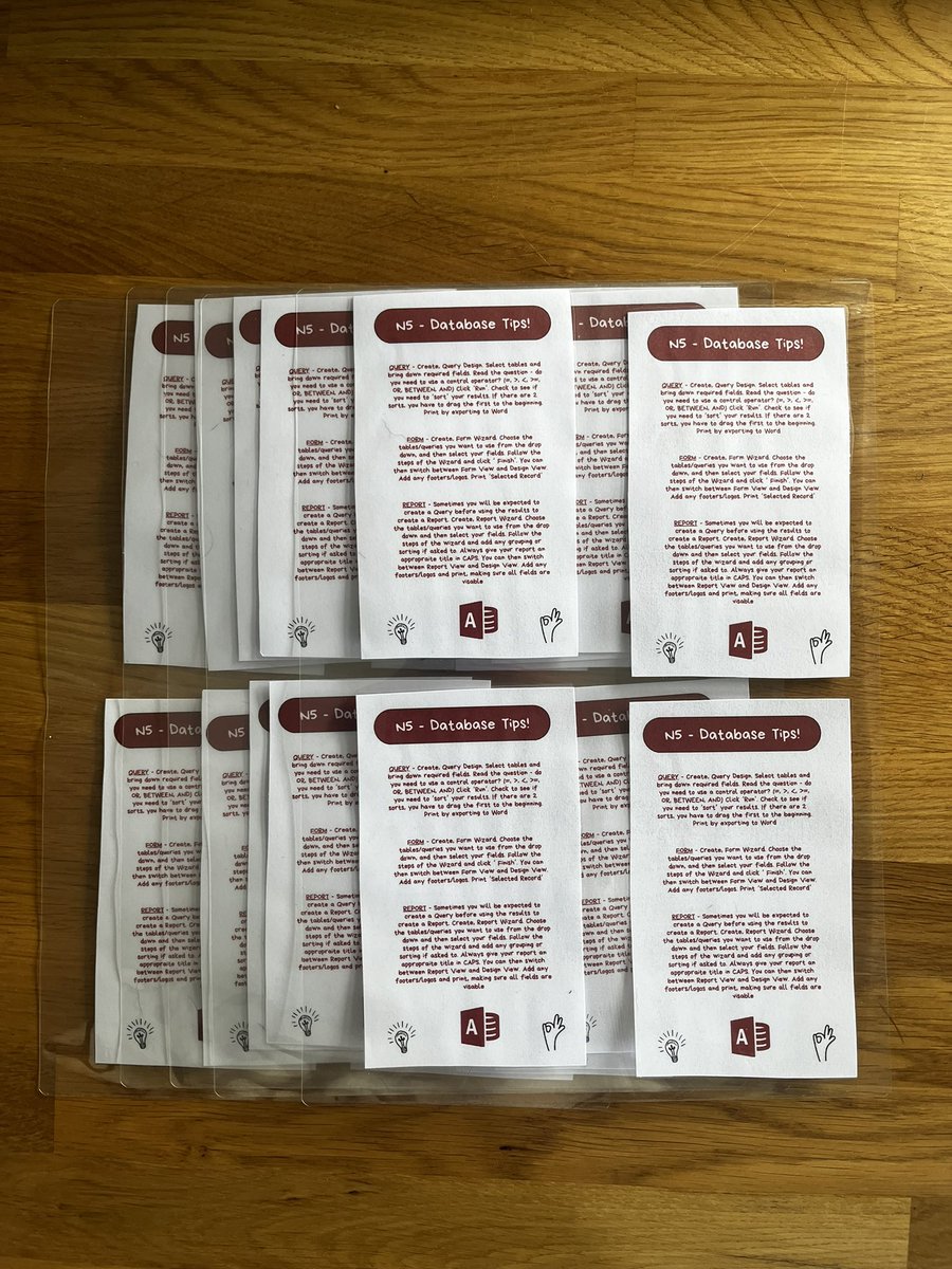 Feeling refreshed after a lovely and busy break! Spending the last day of the hols making bite size tip sheets for my N5 Admin class 💻