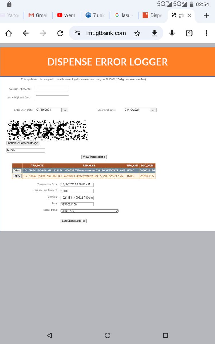 nalebiosu's tweet photo. @gtbank @gtbank_help Kindly advise when this debit error log will be closed out. 
The error was on October 1 and reported online on October 10 this month.
Please see images attached. Thanks. https://t.co/dP4llxCBMH