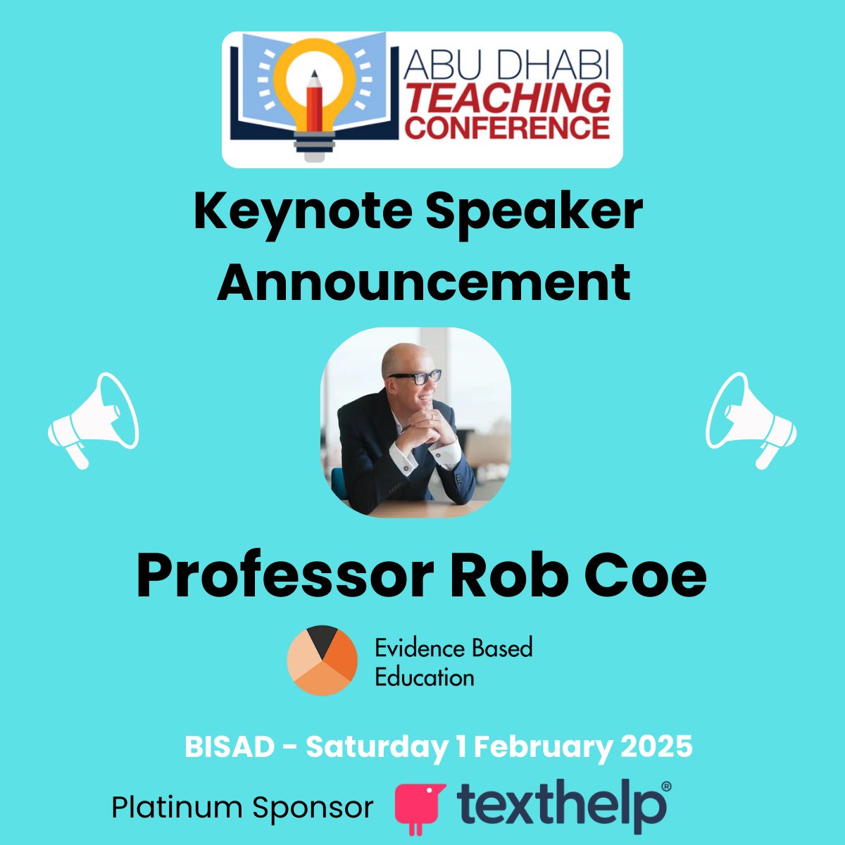 ADTC2025 (@adtc2025) on Twitter photo ⬇️ ICYMI ⬇️
📣 In case you missed it 📣
We are THRILLED to be welcoming Professsor Robert Coe from <a href="/EvidenceInEdu/">Evidence Based Education</a> as the #ADTC2025 keynote speaker!
#ADTC2025 is on Saturday 1 February 2025 at <a href="/bis_ad/">BIS Abu Dhabi</a> ⬇️ ICYMI ⬇️
📣 In case you missed it 📣
We are THRILLED to be welcoming Professsor Robert Coe from <a href="/EvidenceInEdu/">Evidence Based Education</a> as the #ADTC2025 keynote speaker!
#ADTC2025 is on Saturday 1 February 2025 at <a href="/bis_ad/">BIS Abu Dhabi</a>