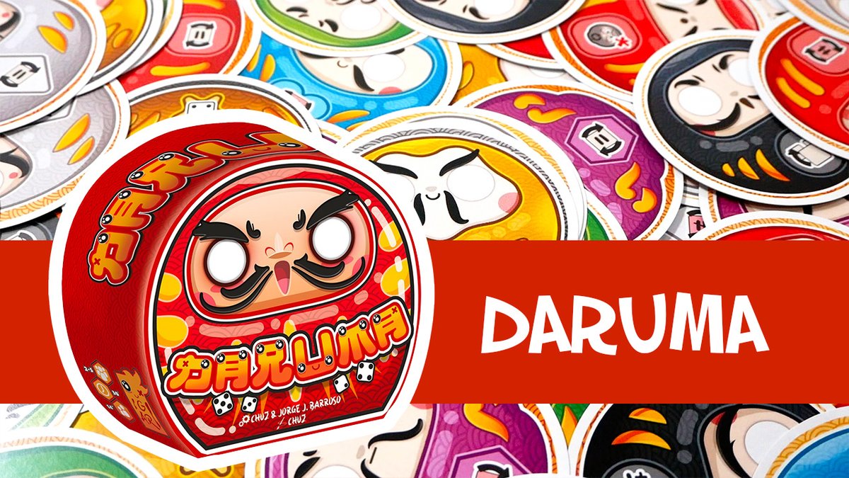 Daruma est un petit jeu de stop ou encore. Les joueurs peignent des yeux aux darumas, pour les récupérer et atteindre leurs objectifs.
Découvrez-le en 3 minutes !

Youtube : youtube.com/watch?v=WO1yZG…
Blog : des-en-mousse.com/daruma-present…

#j2s #jeudesociete