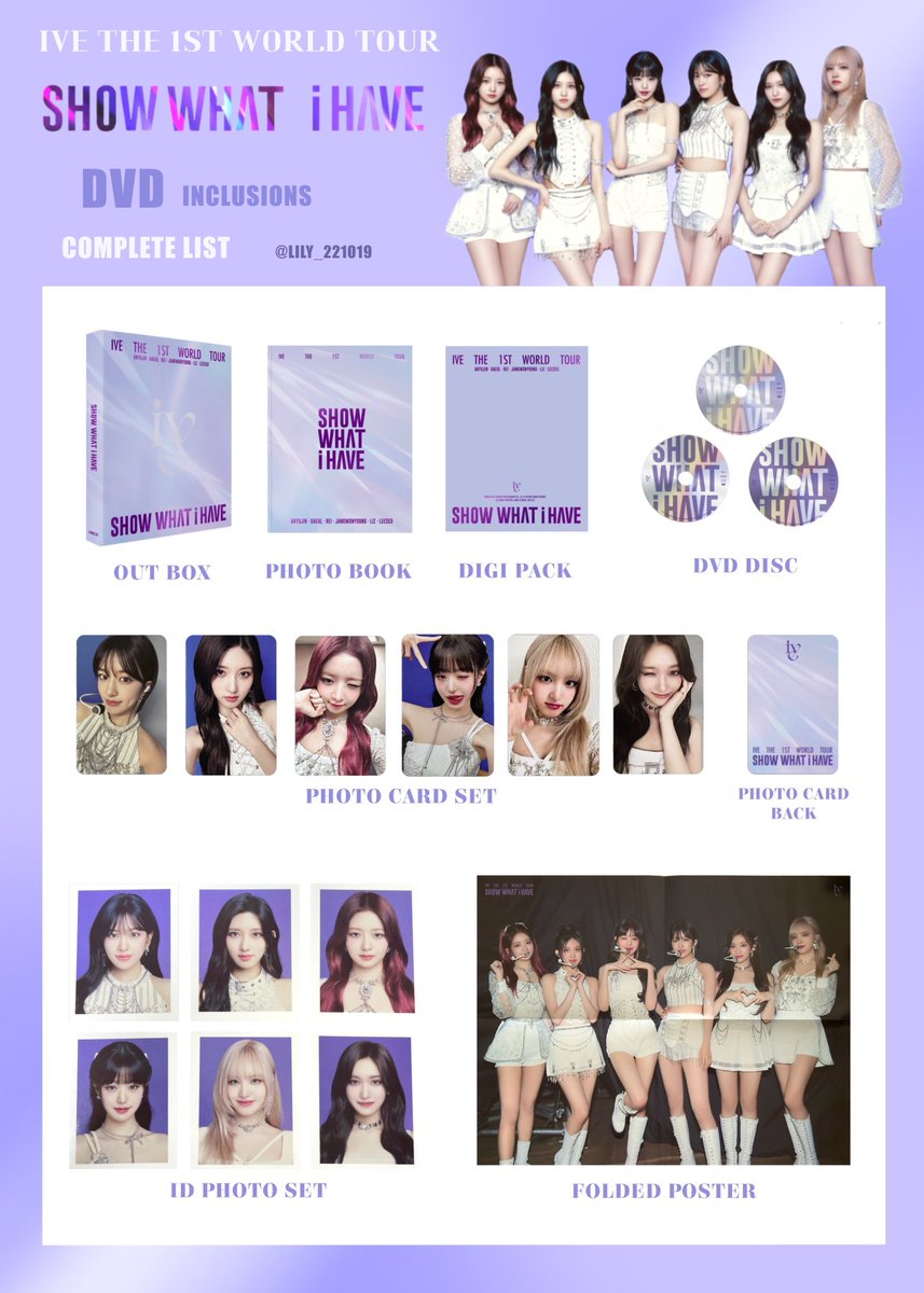 IVE THE 1ST WORLD TOUR】 SHOW WHAT I HAVE🎤💿 DVD・Blu-ray・Kit