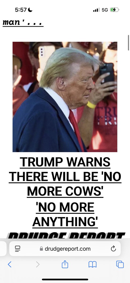 AdamKinzinger's tweet photo. What?!

We can’t lose our cows or our anything!

Small Donny gets smaller https://t.co/ccNhU2p2Vf