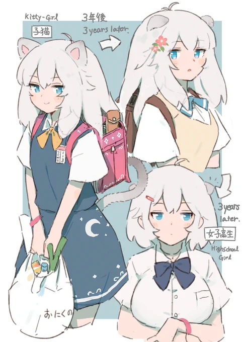 ねこの成長 