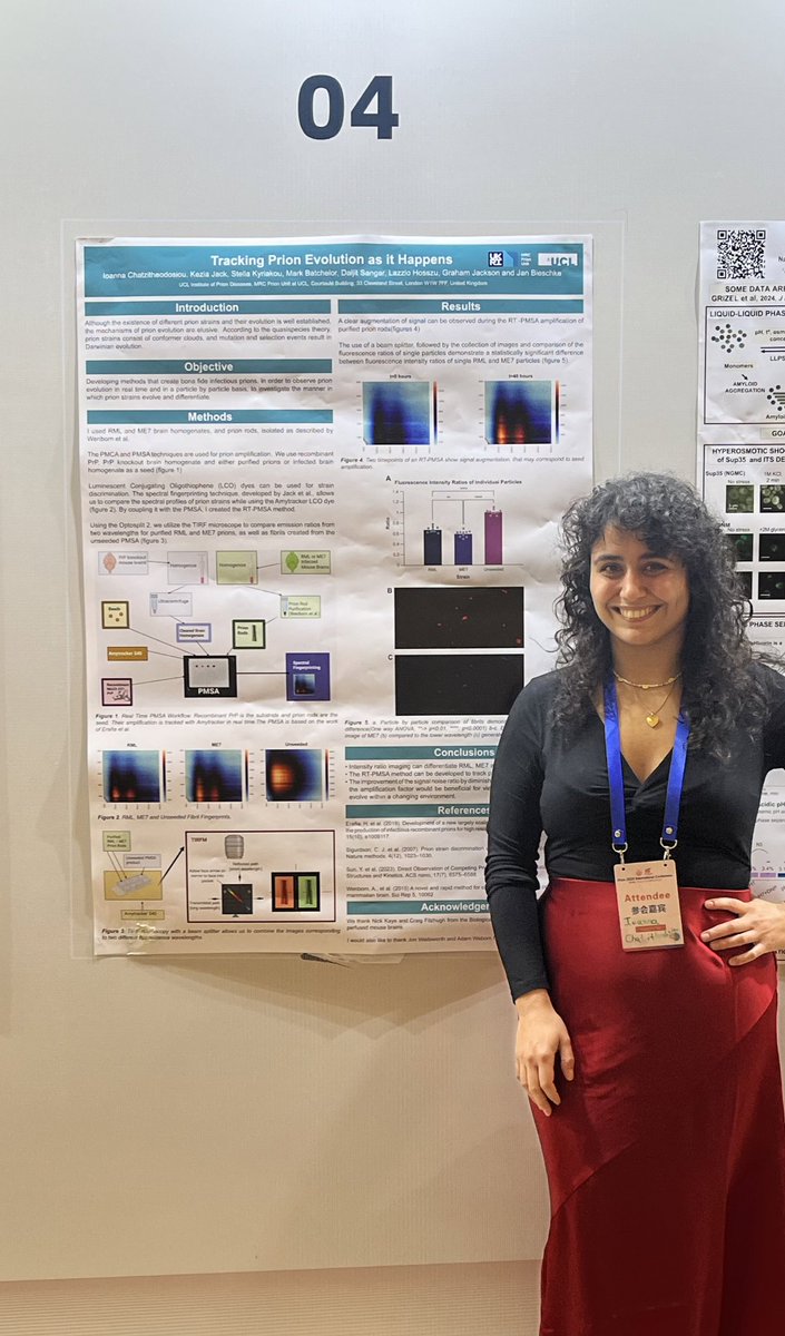 IoannaChat's tweet image. I had the exciting opportunity to present a poster at #Prion2024 , organized in the Jiangxi province of China. Many thanks to the amazing organizers!