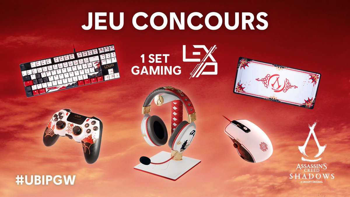 AssassinsFR's tweet image. 🎁 JEU CONCOURS #UBIPGW 🎧

On finit la Paris Games Week en beauté avec les accessoires gaming Lexip x Assassin's Creed Shadows 🔥

❤️+ 🔄 Liker + RT ce post
✔️ S'abonner à @AssassinsFR et @LexipMouse

TAS le 31/10