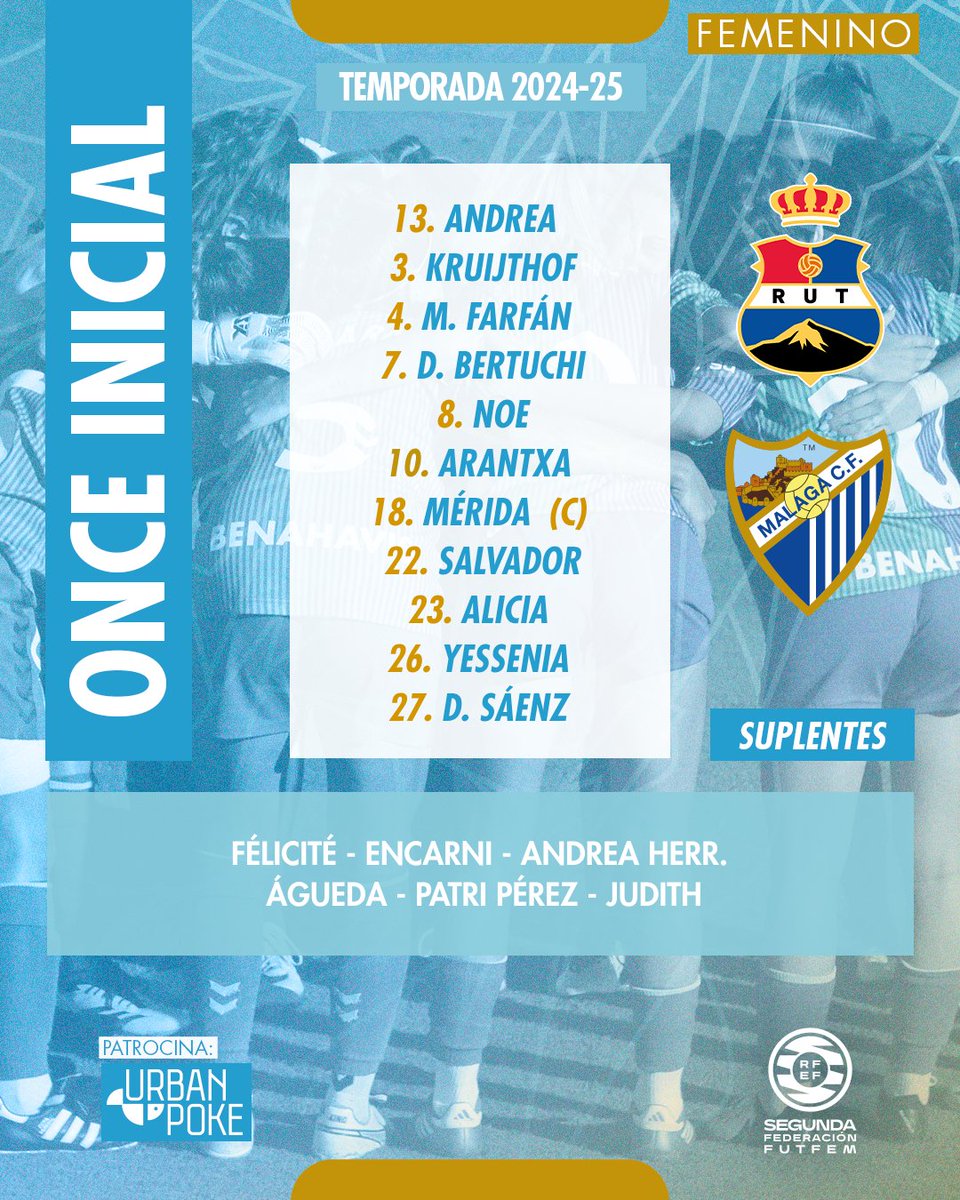 MalagaCFemenino's tweet photo. 𝐍𝐔𝐄𝐒𝐓𝐑𝐎 1️⃣1️⃣

#RUTSantaCruzMálaga https://t.co/9jHlUtCDvF