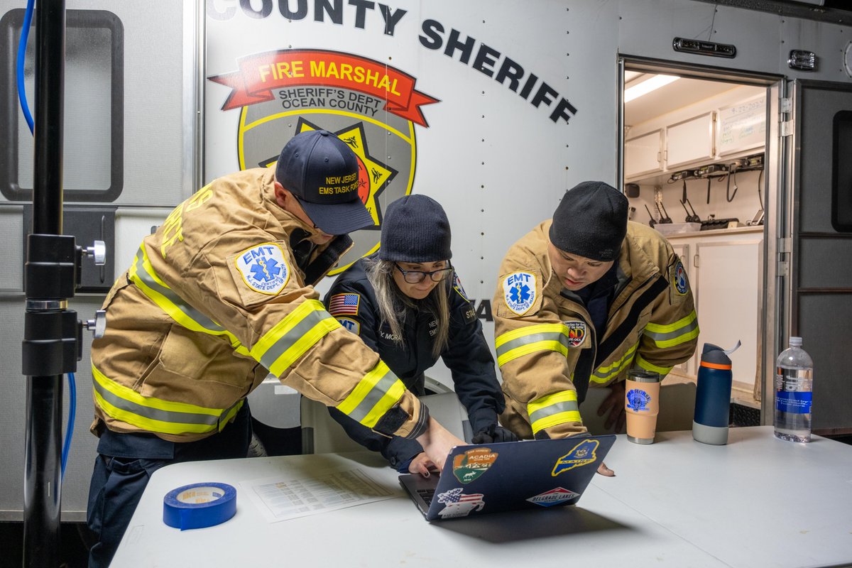 njemstf's tweet photo. THIS IS A DRILL – It’s game day! Our team has been up before sunrise, preparing for today’s drill with AtlantiCare and Stockton University. Thank you to our volunteer “patients” who arrived early to have realistic makeup applied to help enhance the realism of our exercise. https://t.co/WhCGE9w4dm